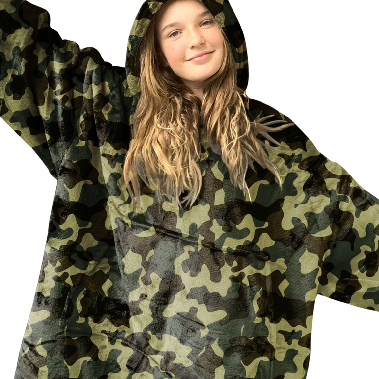 Hooded Cosy - Mini Kids Camo