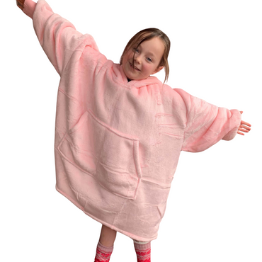 Hooded Cosy - Kids Light Pink