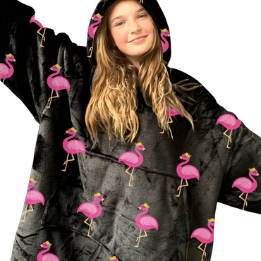 Hooded Cosy - Adult Flamingos