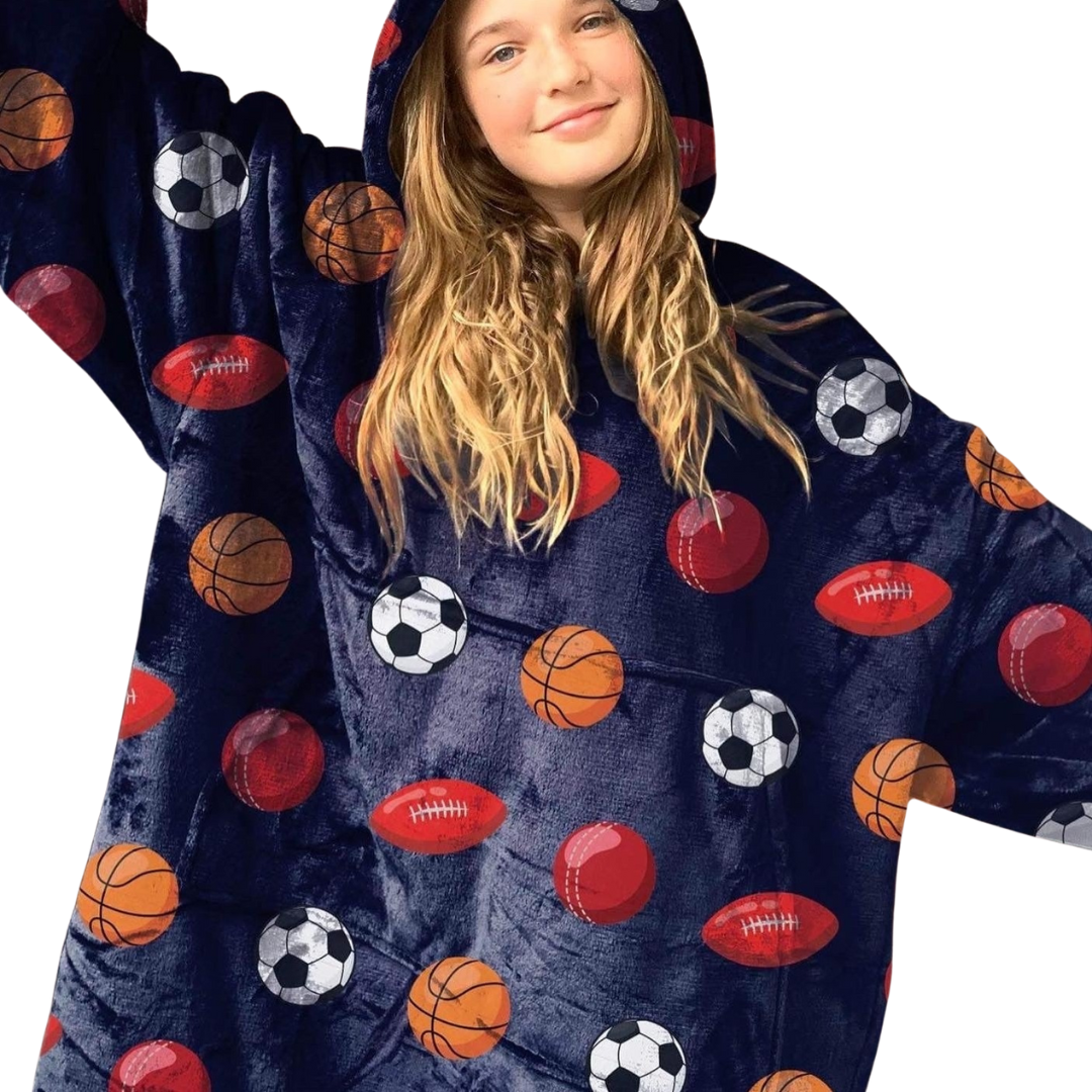 Hooded Cosy - Mini Kids Sports Lover