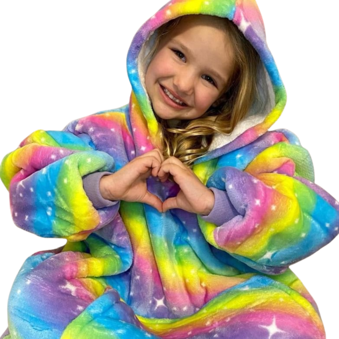 Hooded Cosy - Mini Kids Rainbow