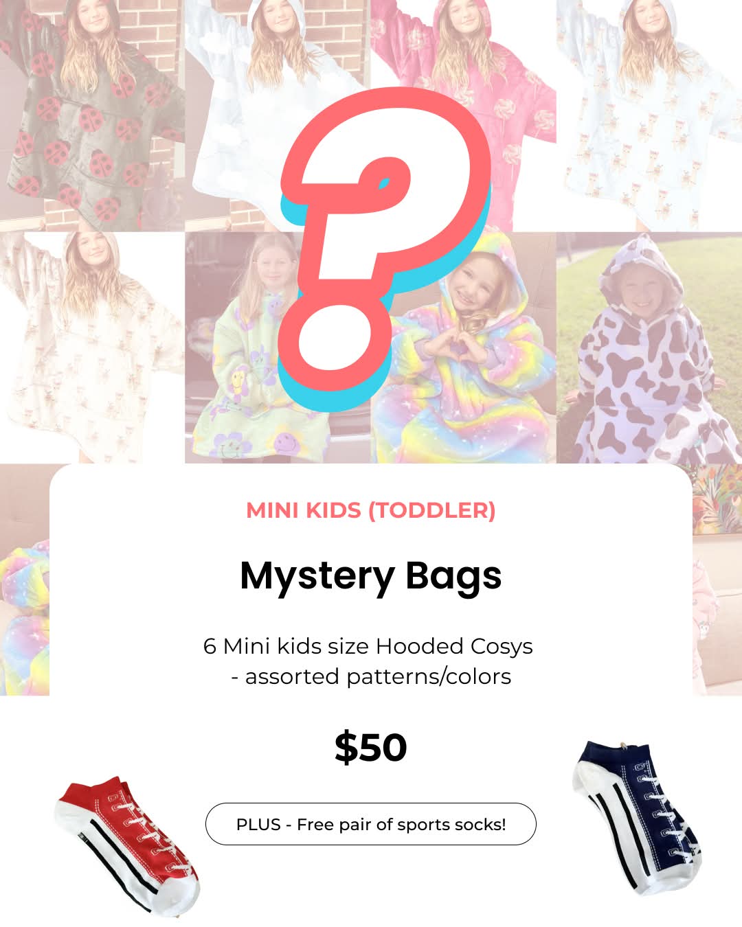 Mini Kids (formally Toddler) size Mystery bags