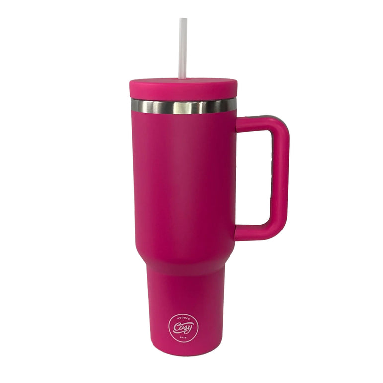 Travel tumbler with straw - stan the man cup