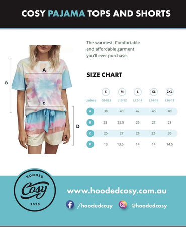 Tie Dye Pj Set - Pastel Pallet Rainbow