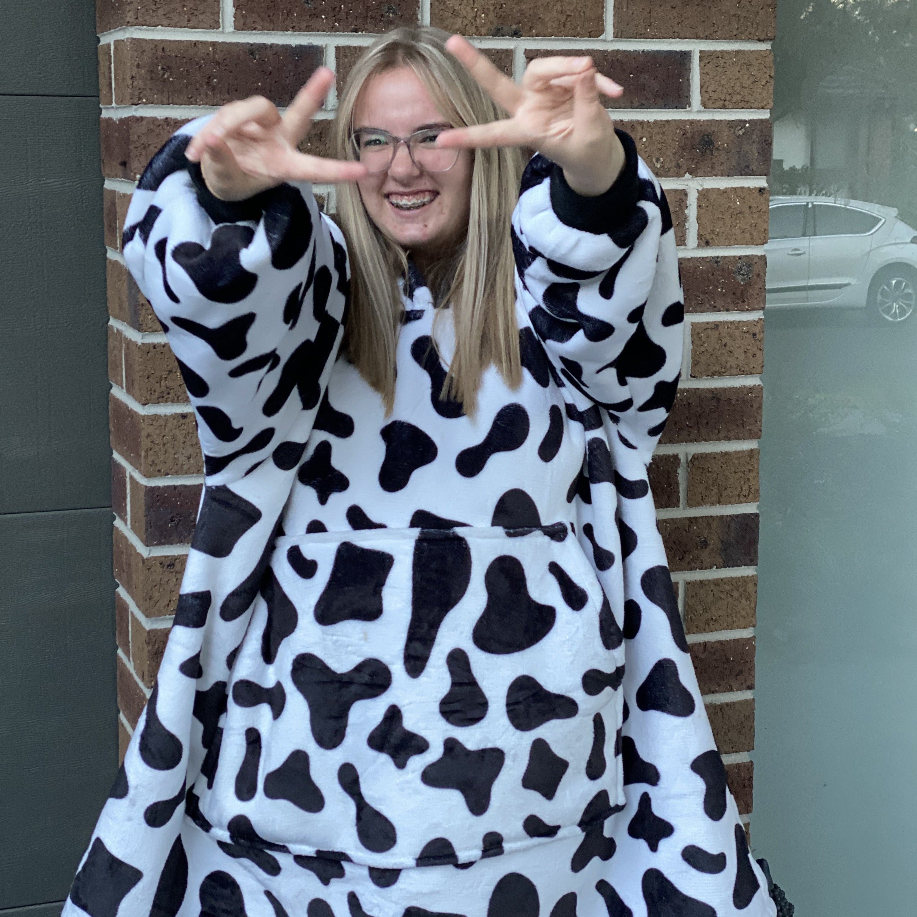 Hooded Cosy - Adult Cow